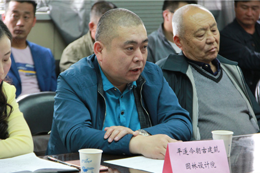 5山西朝杰古建筑工程有限公司总经理王平先生介绍企业情况